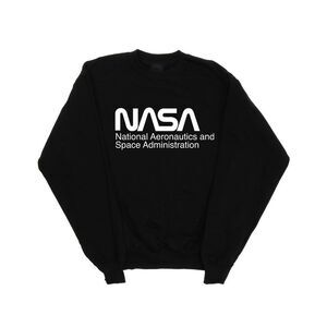 NASA Mens Logo One Tone Sweatshirt / Black